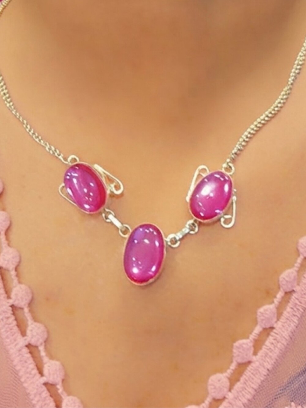 Estate Necklace Sterling Silver 925